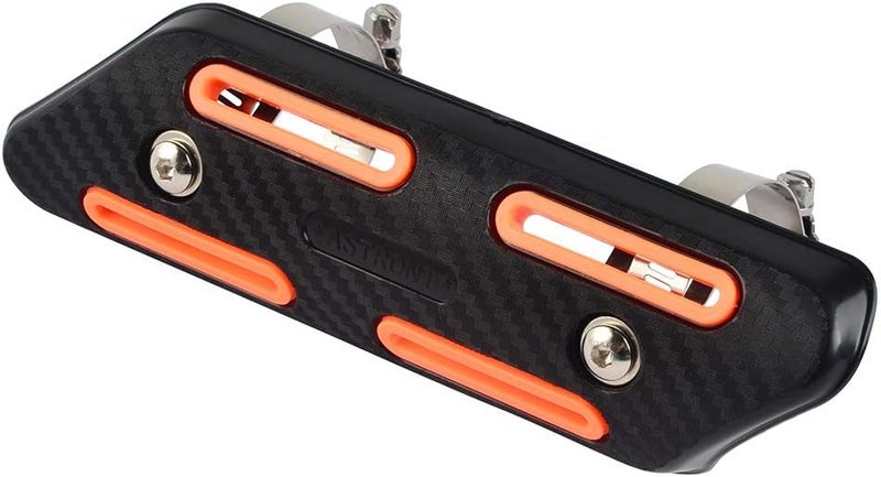 NICECNC Orange 4 Stroke Exhaust Heat Protector Shield Compatible with KTM SXF EXCF SMR 250 350 450 500 Compatible with KAWASAKI KXF 250 450 See Fitment - Image 3